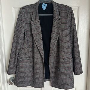 Plaid blazer- vintage style. women’s size 10